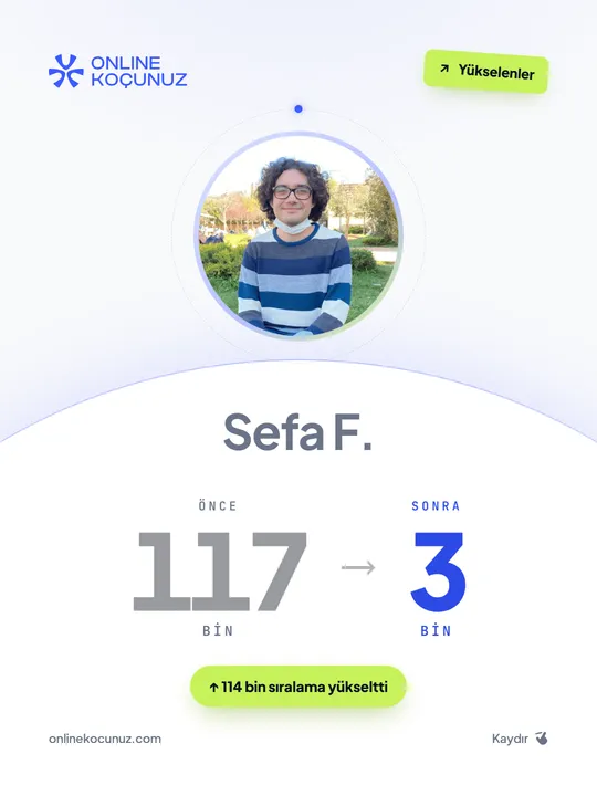 Sefa F. – Online Koçunuz ile sıralamasını yükseltti