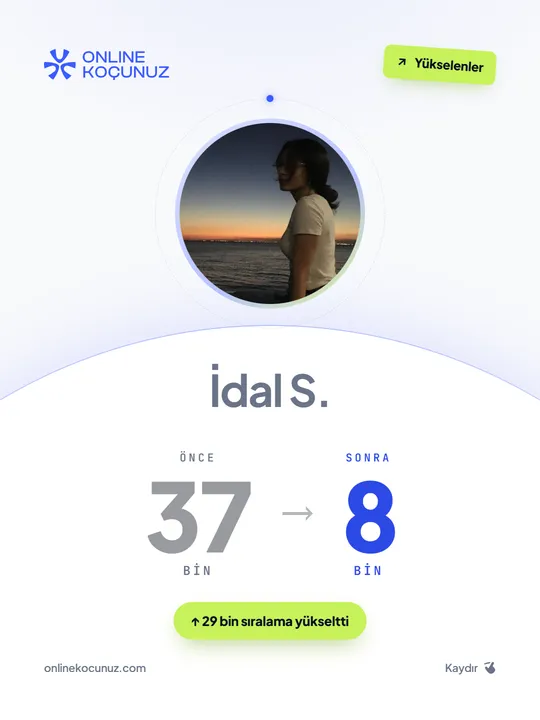 İdal S. – Online Koçunuz ile sıralamasını yükseltti