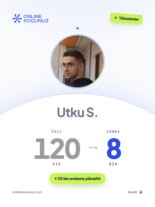 Utku S. – Online Koçunuz ile sıralamasını yükseltti